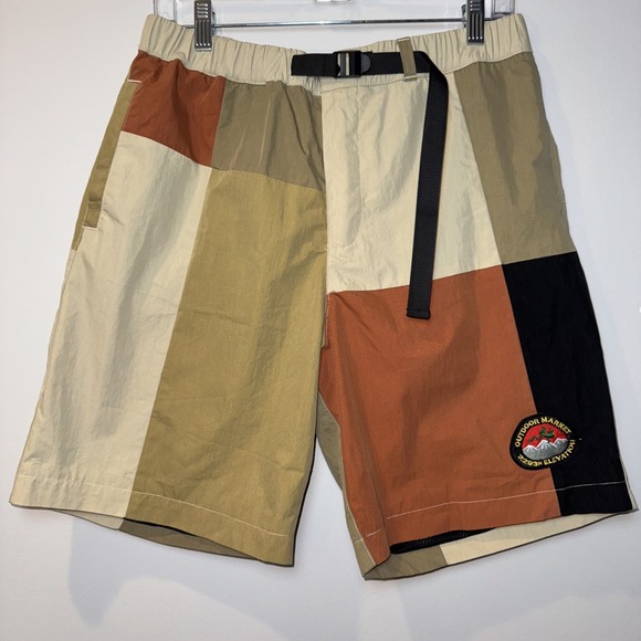 China Town Market Gorp Patchwork Tech/ Hiking Short Men's Medium NWT "Acorn" $57 - Picture 3 of 10
